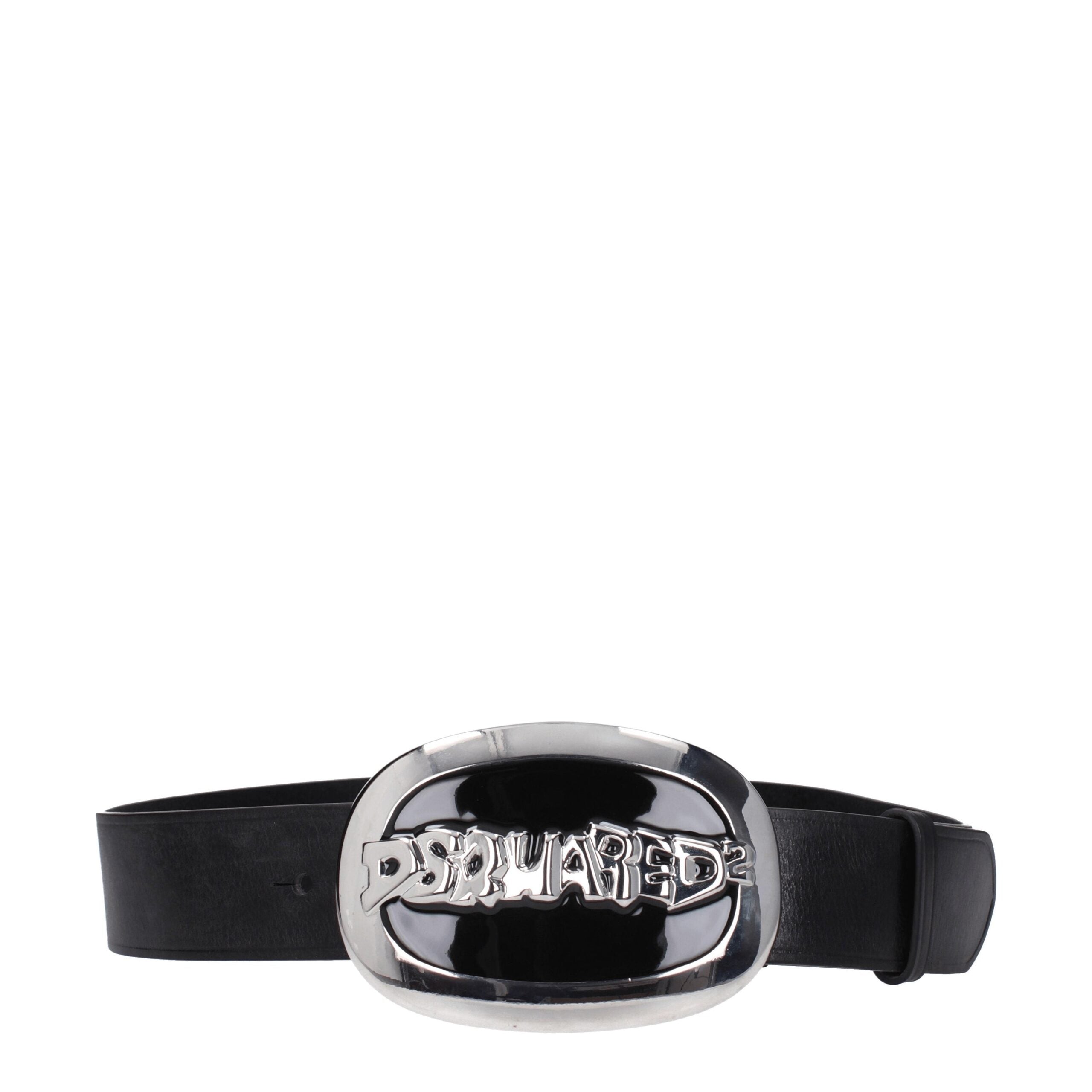 Dsquared² Black Leather Belts